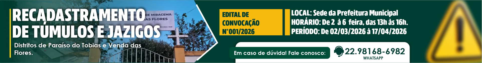 RECADASTRAMENTO TÚMULOS